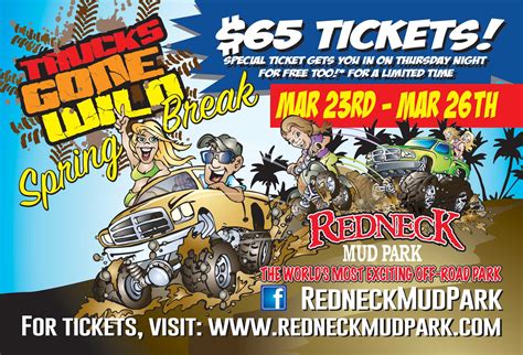 Tickets For Tgw Spring Break Redneck Mud Park Sold Out In Punta