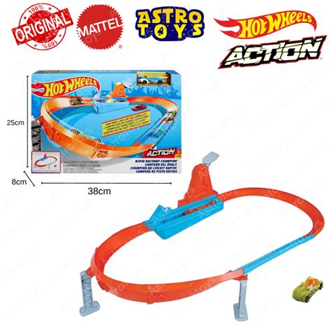 Jual Track Set Hot Wheels Rapid Raceway Oval Champion Gbf Mainan Anak Trek Jalanan Jalur