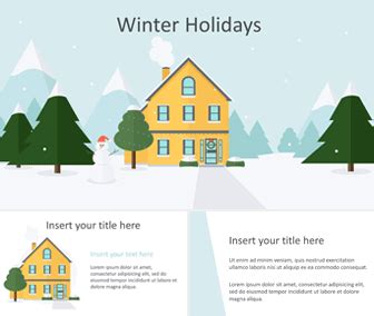 Winter Holidays PowerPoint Template - Templateswise.com