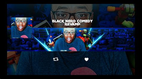Black Nerd Comedy Youtube Banner Speedart Youtube