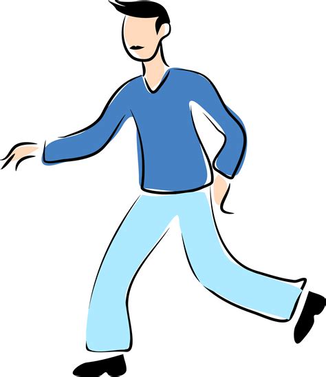 clip art of walking 1