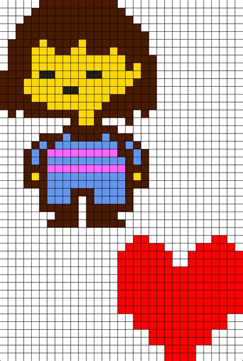 Undertale Soul Pixel Art Grid Pixel Art Grid Gallery Images