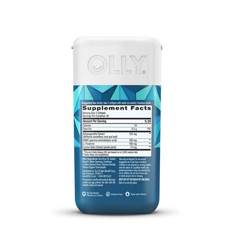 OLLY Ultra Strength Goodbye Stress Softgels– OLLY PBC