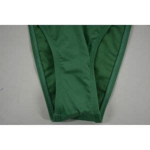Frankies Swim Frankies Bikinis Womens Green Solid Grace Bikini Bottom Stretch Lined Xs