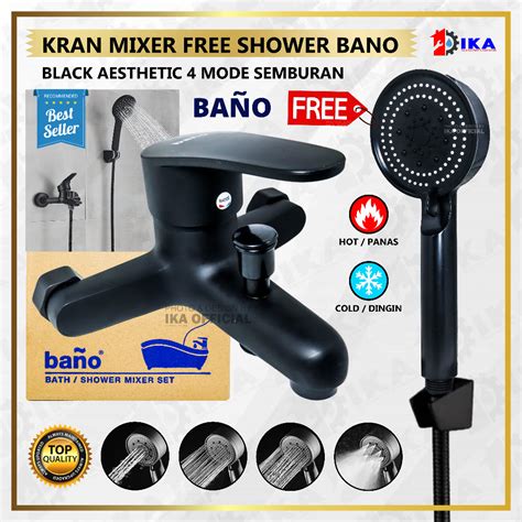 Hot Cold Spa Mixer Bathtub Faucet Black Shower Faucet Set With Hose And Shower Hot Cold Mixer