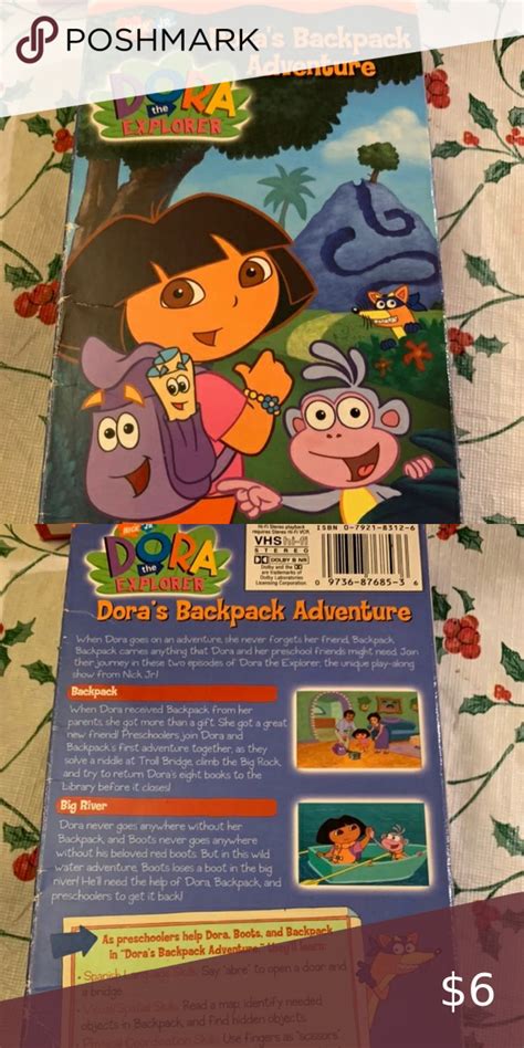 Dora The Explorer Dora’s Backpack Adventures VHS Dora Backpack ...