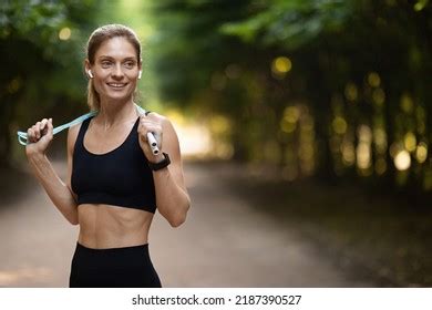 Slim Athletic Middle Aged Blonde Woman Stock Photo Shutterstock