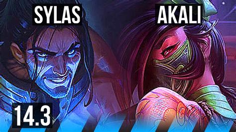 Sylas Vs Akali Mid 8 Solo Kills 1100 Games Godlike Kr Master