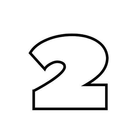 Número 2 Para Colorir - 5