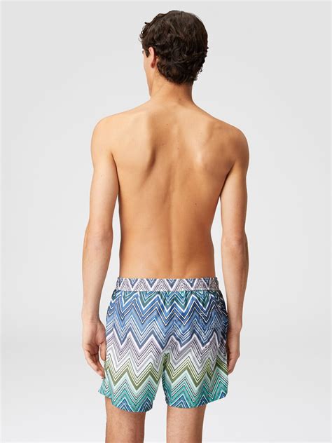 Swimming Trunks With Large Zigzag Print Multicoloured Missoni