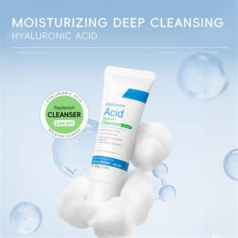 Bkbp Hyaluronic Acid Facial Cleanser Face Cleansing Skin Care Products Deep Softening And