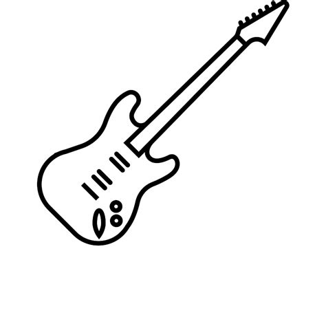 American Electric Guitar SVG Cut File For Music Themed Crafts