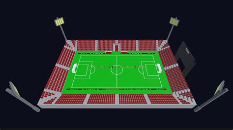 Football Stadium Pack Lowpoly Voxel By Mrmgames