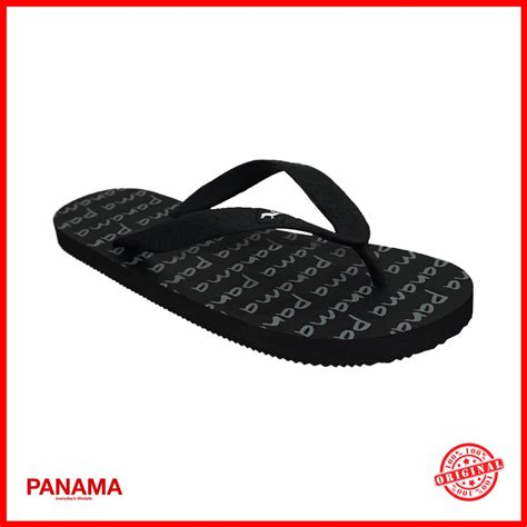 Jual Panama Logomania Lm Black Sendal Karet Cowok Sandal Jepit Pria