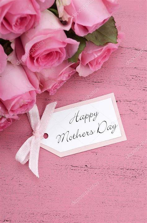 Happy Mothers Day Pink Roses background. — Stock Photo © amarosy #70535981