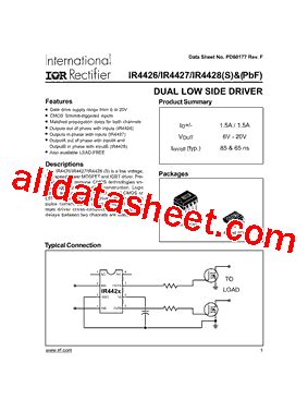 Ir S Datasheet Pdf Infineon Technologies Ag