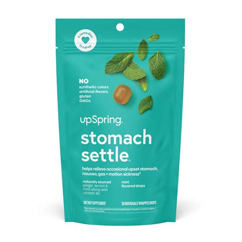 Upspring Stomach Settle Nausea Relief Drops, Mint, 28 Ct - Walmart.com