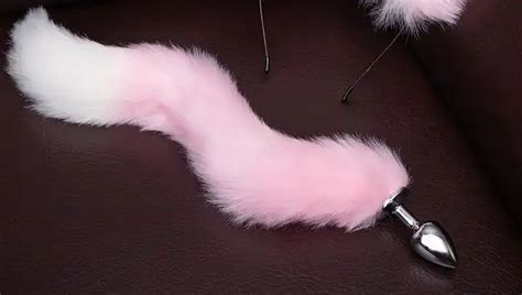 Furry Tail Butt Plug Stainless Steel Fox Tail Anal Plug For Women