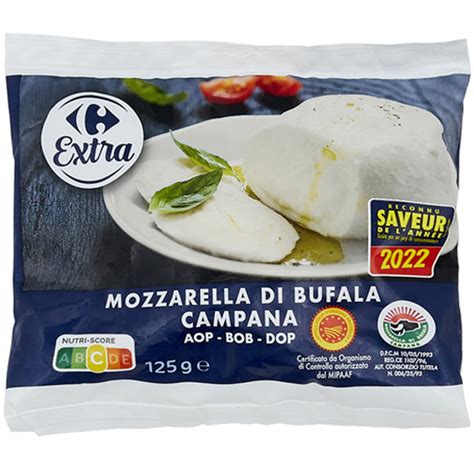 Prix Imbattable Carrefour Mozzarella Di Bufala Campana AOP 125g Le