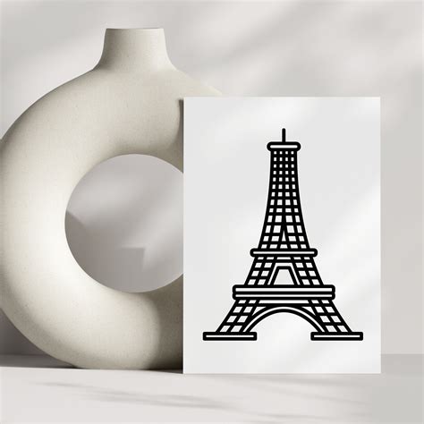 Eiffel Tower Svg Paris Svg Landmark Svg Travel Svg Eiffel Tower