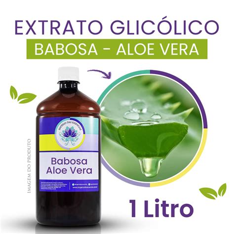 Extrato Glicólico de Babosa Aloe Vera 1l Shopee Brasil