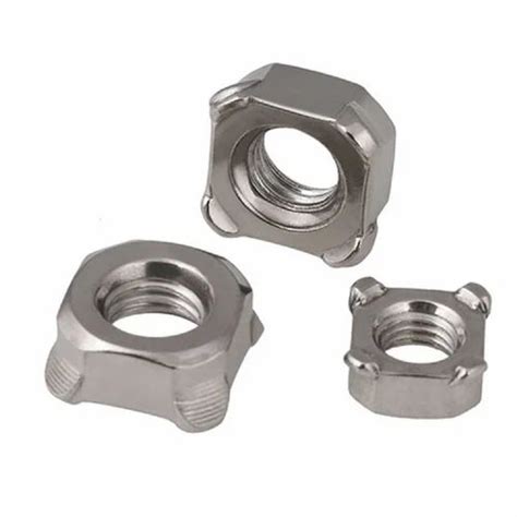 Material Mild Steel Broaching Square Weld Nut Ss Size Mm At