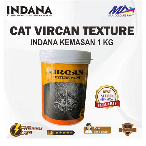 Jual VIRCAN TEXTURE PAINT CAT TEKSTUR BESI KAYU DINDING TEMBOK BOX