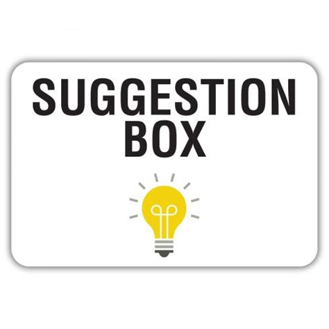 Suggestion Box Ideas For Employees