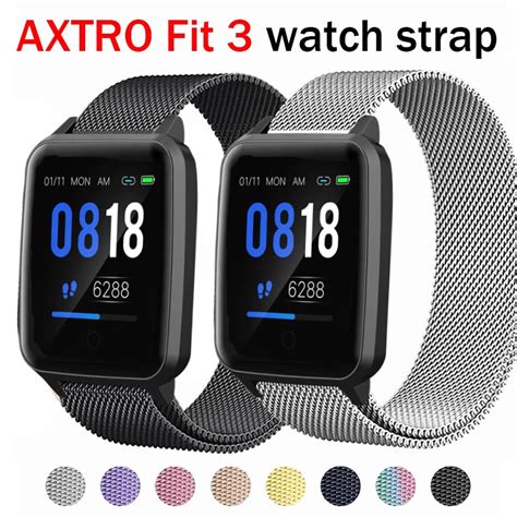 Axtro Fit Fitness Tracker Strap Smart Watchband Magnetic Stainless