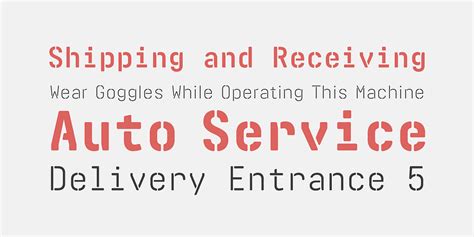 Realtime Stencil Rounded Font