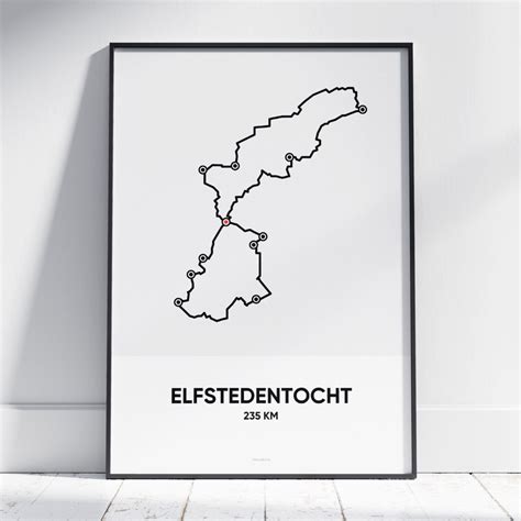 Fiets Elfstedentocht Poster Met Jaartal Naar Keuze Wallable