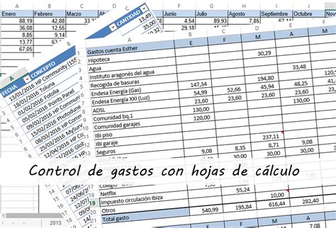 Control De Gastos Con Hojas De C Lculo