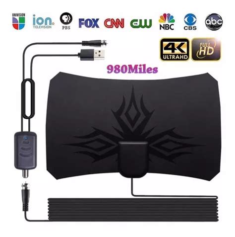 Amplificador Antena Tv Hd Digital Interior Steren 4k 1080p Cuotas Sin