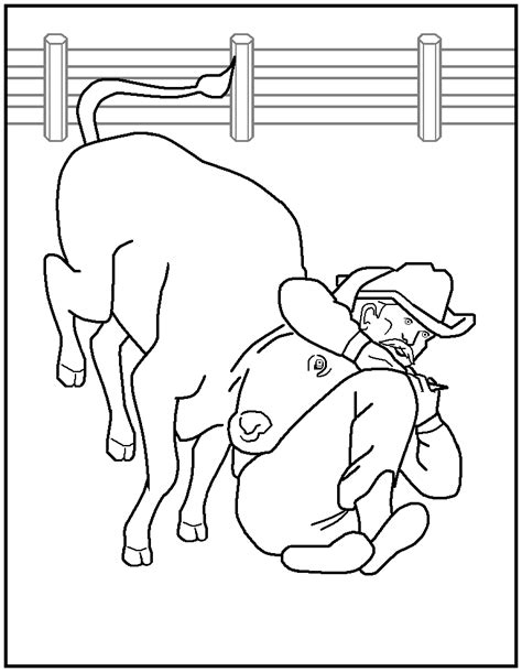 Rodeo Coloring Pages Clip Art Library