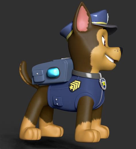 3d File Paw Patrol Chase・3d Print Object To Download・cults