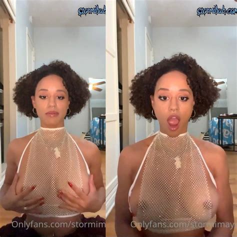 Stormi Maya Nude Sheer Mesh Top Onlyfans Video Leaked Thotfans