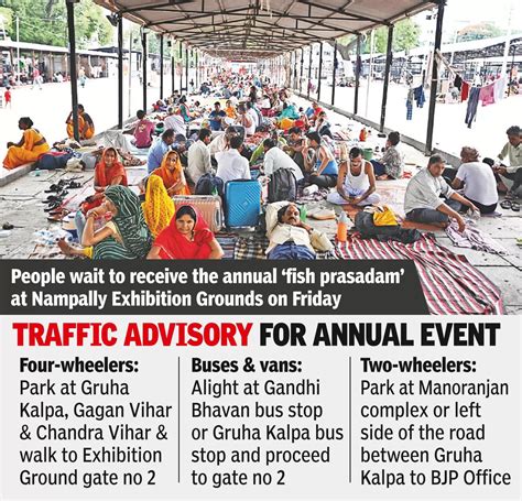 Thousands flock for Bathini fish prasadam a day ahead | Hyderabad News