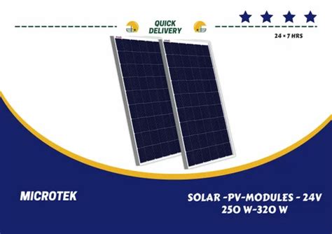 Monocrystalline MICROTEK SOLAR PANEL 24V 250W At Rs 10000 Piece In