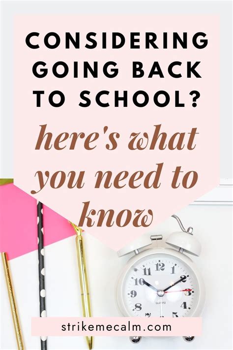 Should I Go Back To School 8 Reasons You Should And 6 Things To