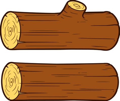 Wood Log Cartoon Vector Images (over 6,200)