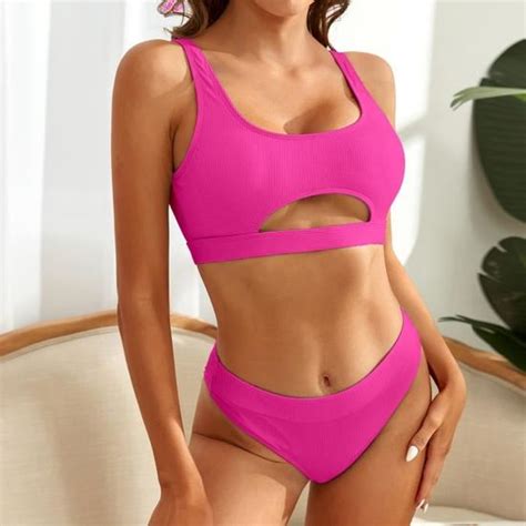 Maillot De Bain Femme Boh Me Style Nouvelle Bikini Glamour Sexy Elegant Mode Y Rose