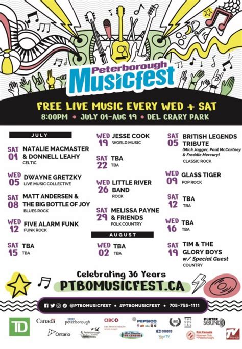 2023 Official Lineup Release - Ptbo Musicfest