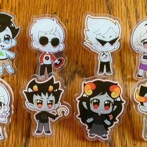 Homestuck Hiveswap Chibi Mini Acrylic Pins 2 Limited Stock Etsy