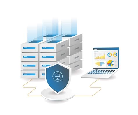 Premium Vector Hosting Server Data Security Analysis