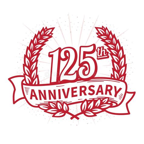 125 Years Anniversary Celebration Logotype 125th Anniversary Logo