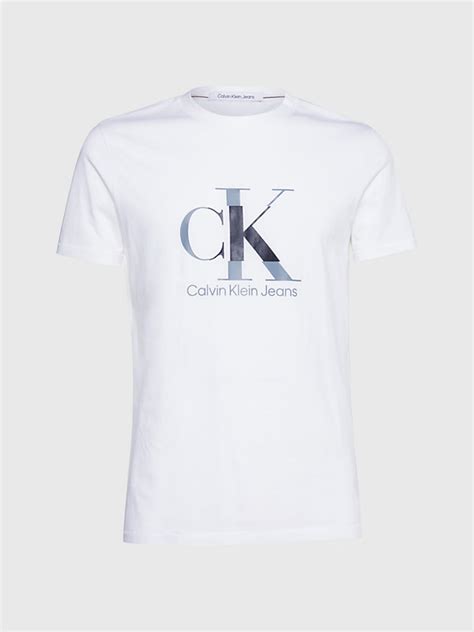 Slim Monogram T Shirt Calvin Klein® J30j323299yaf