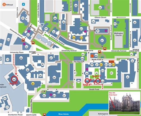 Glasgow University Campus Map