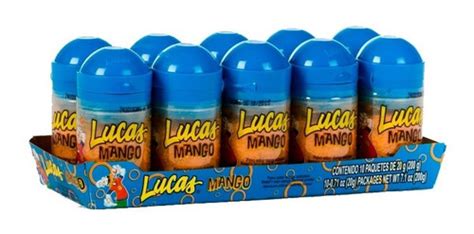 Baby Lucas Sabor Mango Polvo Agridulce 10pz 200g La Casita Del Dulce