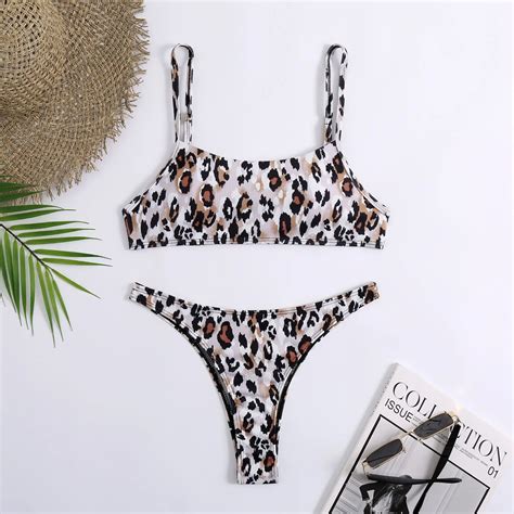 Summer Women Leopard Bikini Summer Wear Bikini Leopard Cheap Bikini Swimwear Bikinis Set