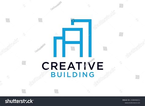 Letter Building Construction Company Logo Vector Stock Vector Royalty